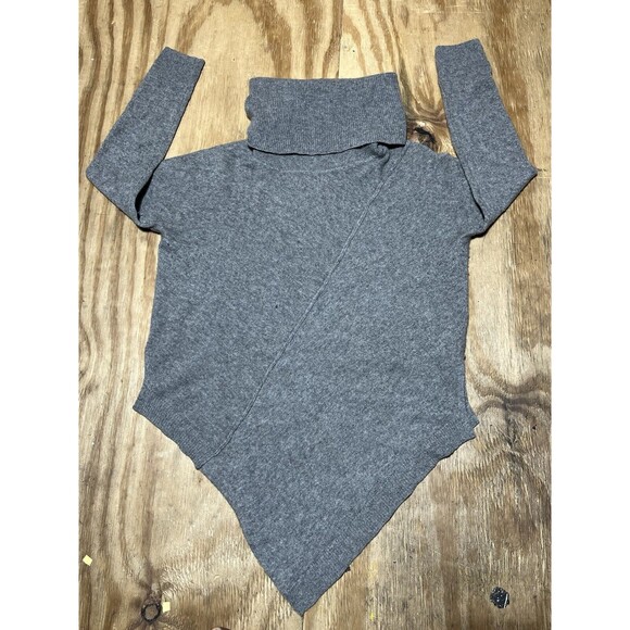 Knyt & Lynk Cashmere Sweater Cowl Neck Long Sleeve Asymmetrical Women Small @F1 - Picture 1 of 8